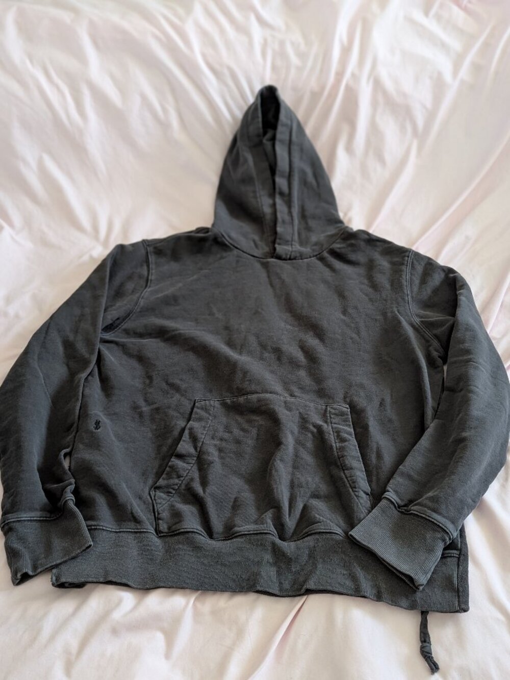 Ksubi Black Faded Sign Of The Times Hoodie XL